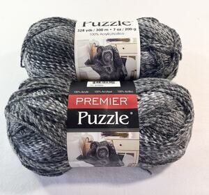 Lot Of 2 Skeins Premier Yarns Puzzle Yarn, Sudoku
